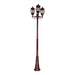 Buy Post Lights Australia Vienna Post 3 Lights H2410mm Burgundy Aluminium - 15940