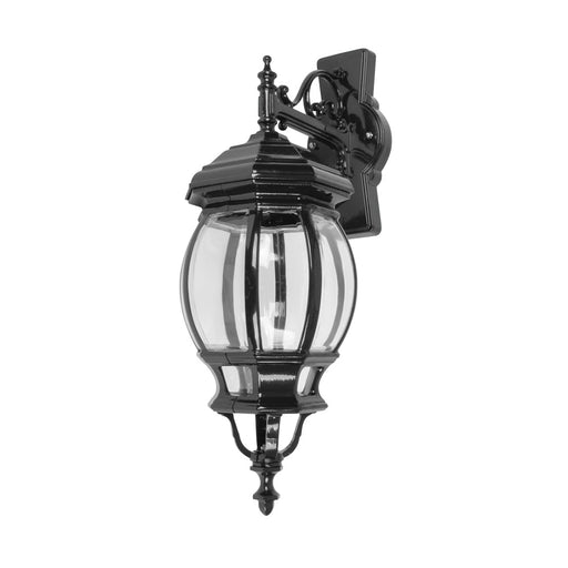Buy Wall Sconce Australia Vienna Wall Sconce Down Bracket H625mm Black Aluminium - 15993