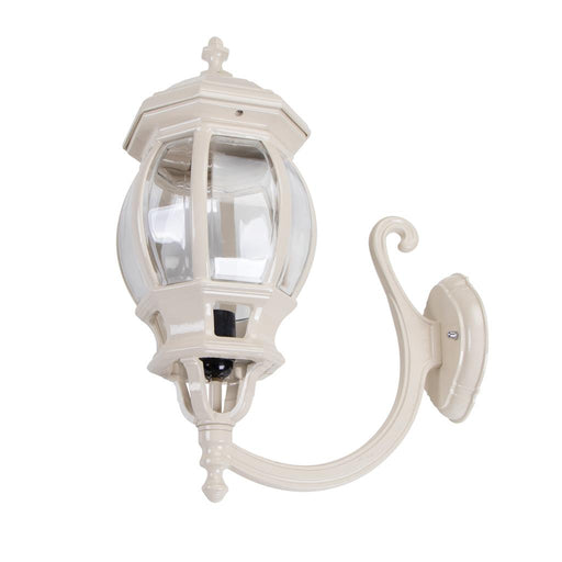 Buy Outdoor Wall Lanterns Australia Vienna Outdoor Wall Lantern Up Bracket H625mm Beige Aluminium - 16123