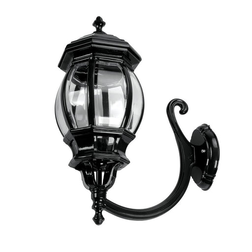 Buy Outdoor Wall Lanterns Australia Vienna Outdoor Wall Lantern Up Bracket H625mm Black Aluminium - 16124