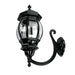 Buy Outdoor Wall Lanterns Australia Vienna Outdoor Wall Lantern Up Bracket H625mm Black Aluminium - 16124
