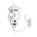 Buy Outdoor Wall Lanterns Australia Vienna Outdoor Wall Lantern Up Bracket H625mm White Aluminium - 16127