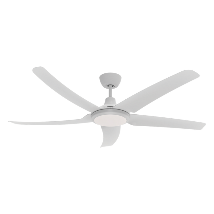 Buy DC Ceiling Fans With Light Australia Hover DC Ceiling Fan 52" White LED Light White - 60071