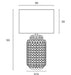 Buy Table Lamps Australia Heshi Table Lamp W300mm Green Ceramic - HESHI TL-GNWH