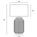 Buy Table Lamps Australia Heshi Table Lamp W300mm White Ceramic - HESHI TL-WH