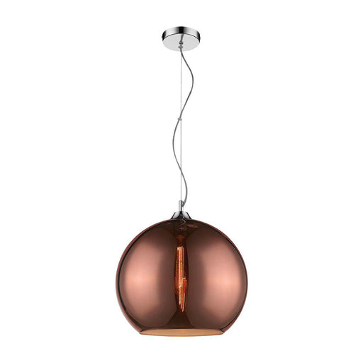 Buy Pendant Lights Australia Jazz Pendant Light W350mm Copper Glass - 31360