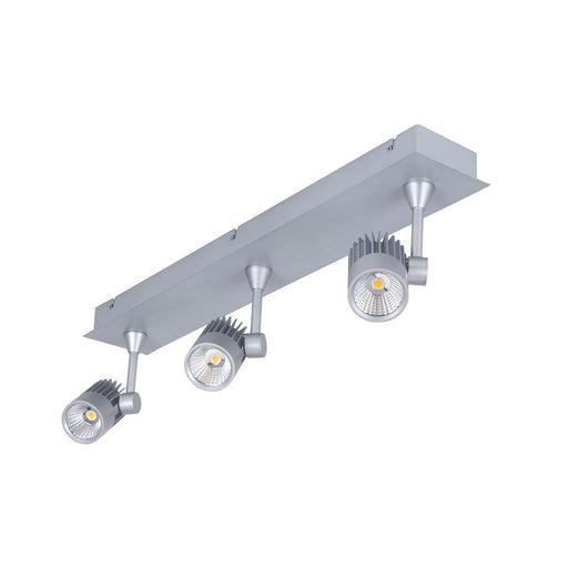 Buy Spotlights Australia Jet LED Spot 3 Lights 30W Silver Aluminium 5000K - 20657