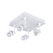 Buy Spotlights Australia Jet Square LED Spot 4 Lights 40W White Aluminium 5000K - 20663