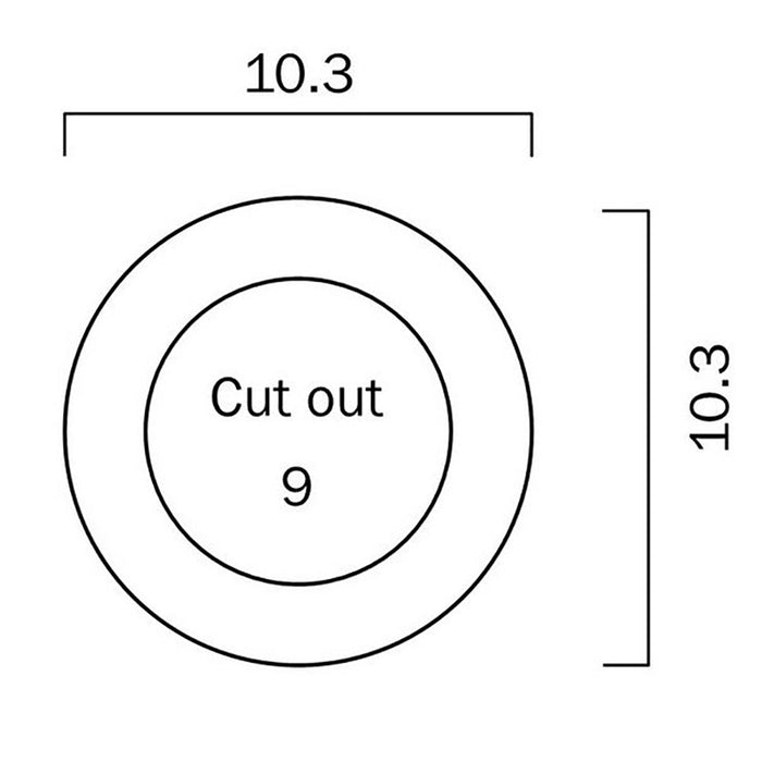 Buy Downlight Frames Australia Downlight Frame W103mm Black Aluminium - MDL-611-BK