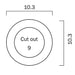 Buy Downlight Frames Australia Downlight Frame W103mm Black Aluminium - MDL-611-BK