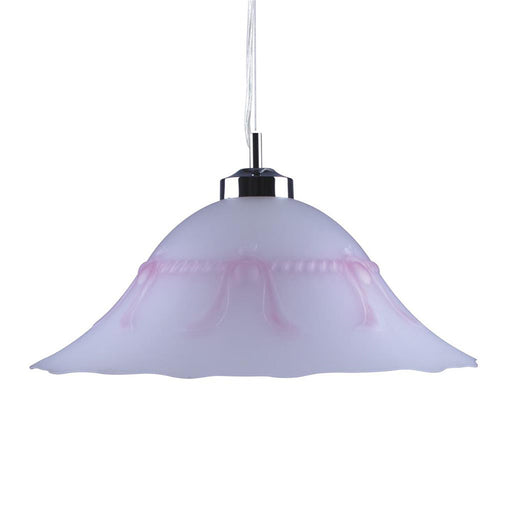 Buy Pendant Lights Australia Lace Pendant Light W420mm Pink Glass - 91551