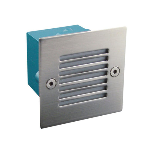 Buy Outdoor Step Lights Australia Square Outdoor Step Light 0.8W Stainless Steel 4500K - 20847