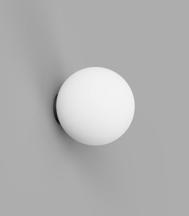 Orb 120mm Mirror Aluminium Wall Light Dark Bronze - LR.i01.54M.DB + LR.A03.M.WH