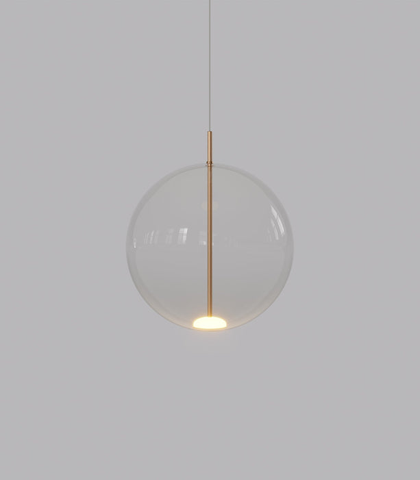 Orb Large LED Air Pendant Light Old Brass & Clear - LR.i02.56.280CL.OB