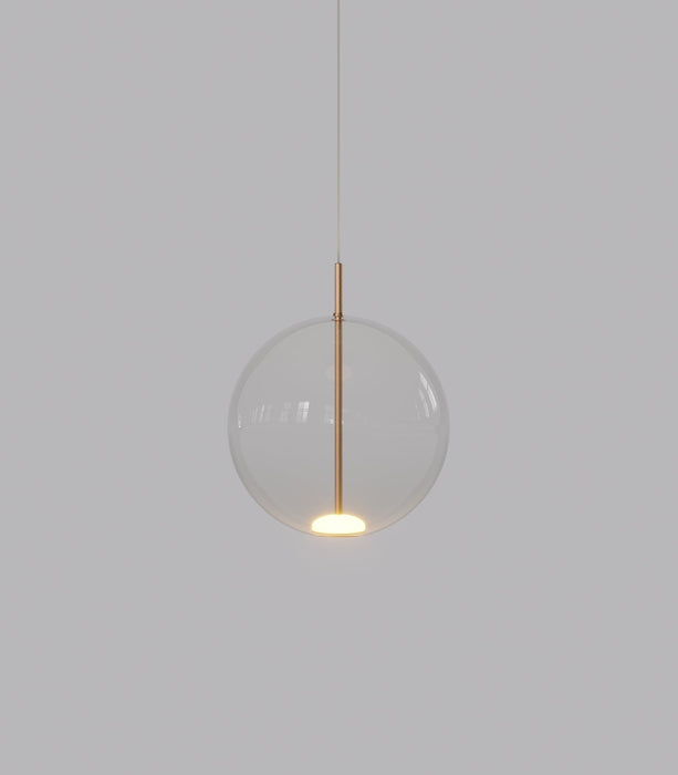 Orb Medium LED Air Pendant Light Old Brass & Clear - LR.i02.56.230CL.OB