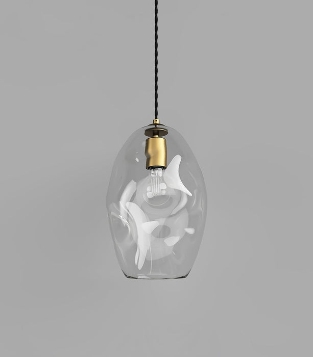 Organic Large Pendant Light Old Brass & Clear - LR.i02.88.L.OB