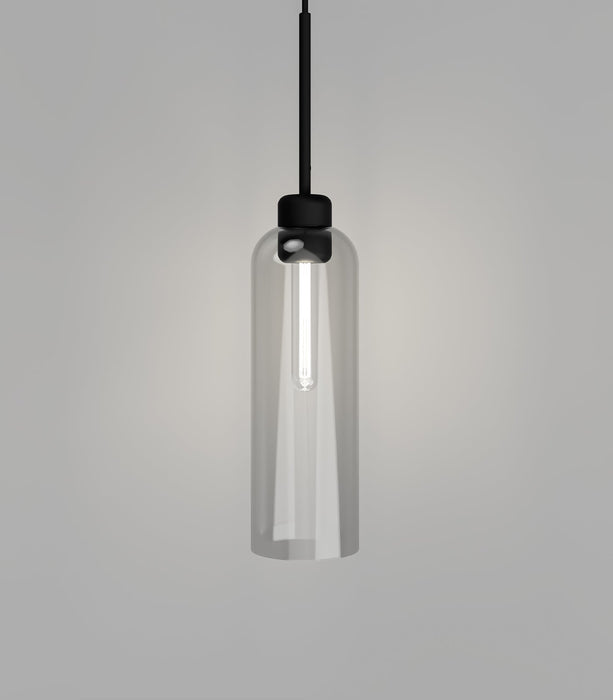 Parlour Lite Elong Pendant Light Black & Clear - LR.i02.26.BL + LR.A01.007.CL