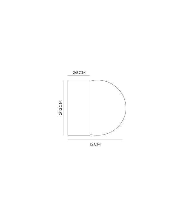 Orb Sur Medium Wall Light White - LR.i01.54e.M.WH + LR.i01.54M.WH + LR.A03.M.WH