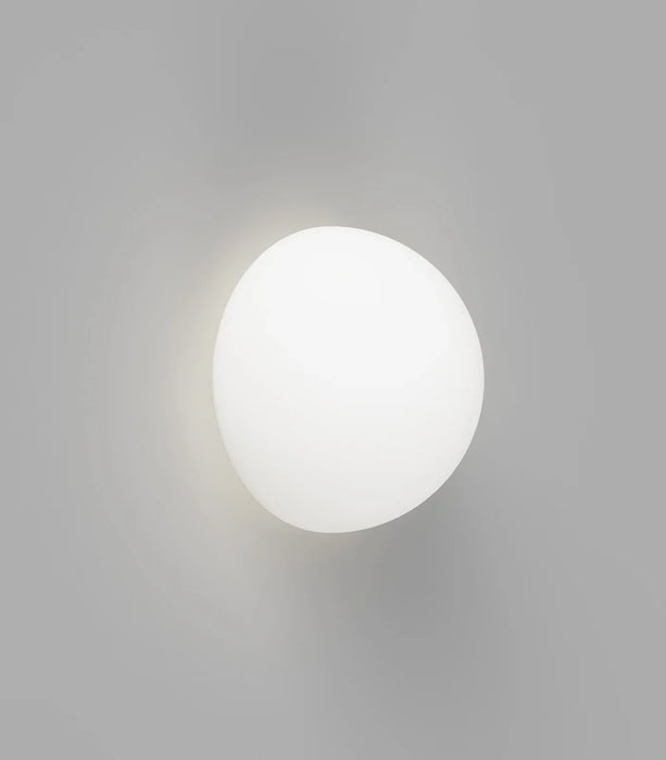 Orb 140mm Dome Mirror Aluminium Wall Light White - LR.i01.54M.WH + LR.A03.DM.WH