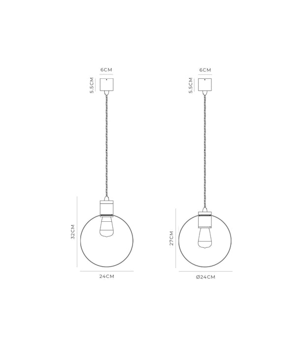 Parlour Ring Pendant Light Old Brass - LR.i02.25.OB + LR.A35.RNG.OB