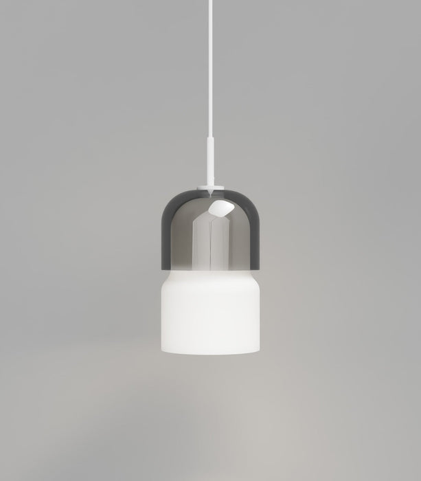 Stak Pendant Light Smoke & White - LR.i02.65.T.SM + LR.i02.65.B.WH + LR.i02.65.SSP