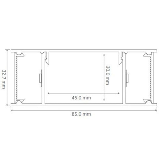 Buy Wall Sconce Australia Lumaline Up & Down Wall Sconce W900mm Black Aluminium 5000K - 23664