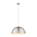 Buy Pendant Lights Australia Luna Pendant Light Brushed Nickel Metal - 31365