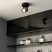 Buy Spotlights Australia Cayuca Spotlight 1 Light Black Steel Brown Wood 4000K - 900436N