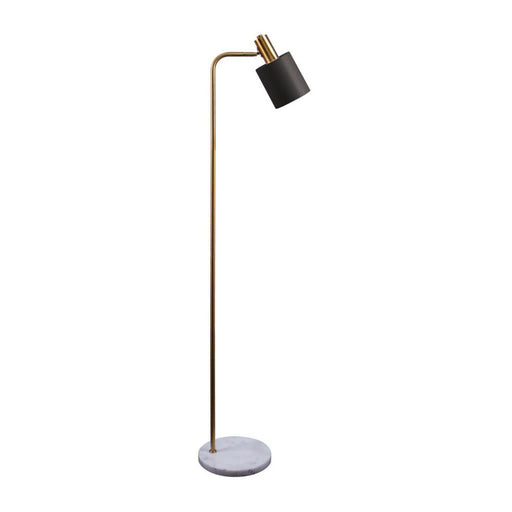 Buy Floor Lamps Australia Marisol Floor Lamp Antique Brass Metal White Marble - 22523