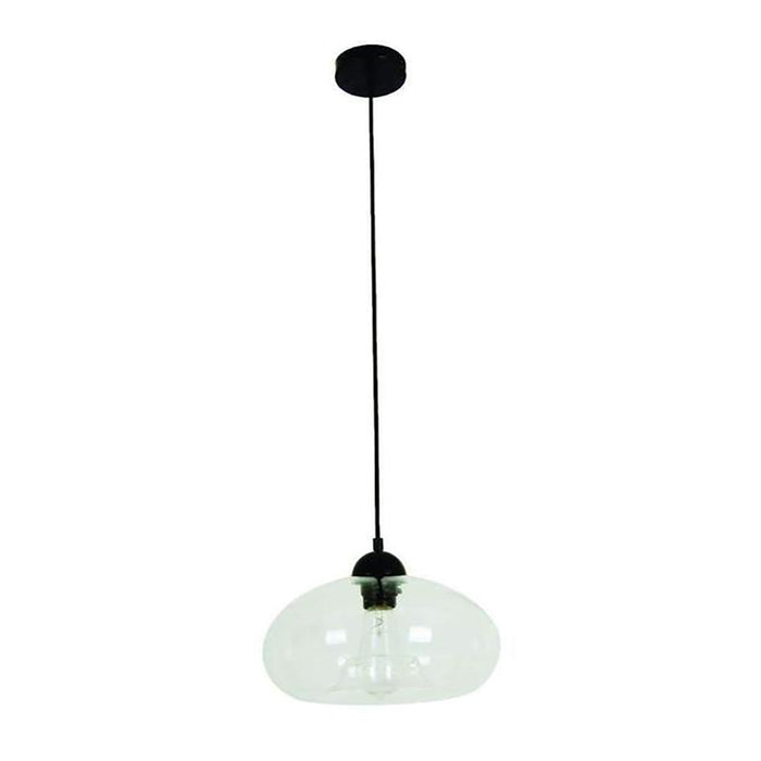 Buy Pendant Lights Australia MASON 1 Light Pendant With Clear Oval Glass - MASON8