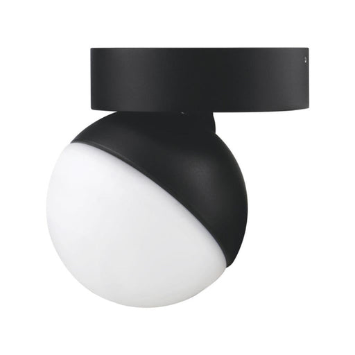 Buy Flush Mount Lights Australia Moon Flush Mount Light Opal Black 3CCT - 22814