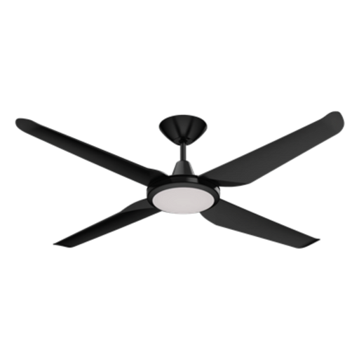 Buy DC Ceiling Fans With Light Australia Motion DC Ceiling Fan 52" Black LED Light White - 60050
