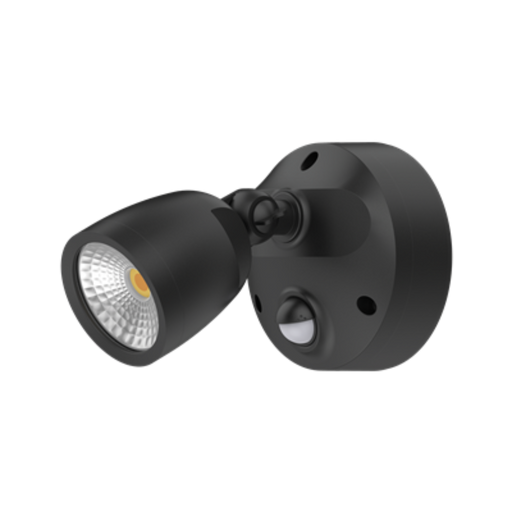 Buy Security Wall Lights Australia MURO LED Spotlight With Sensor 10W Black 3CCT - 25072