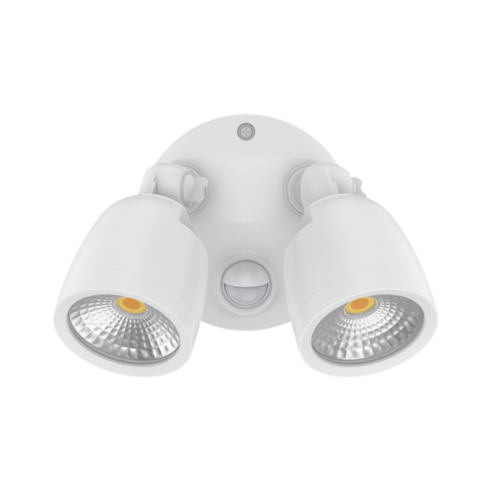 Buy Security Wall Lights Australia MURO LED 2 Spotlights With Sensor 20W White 3CCT - 25077