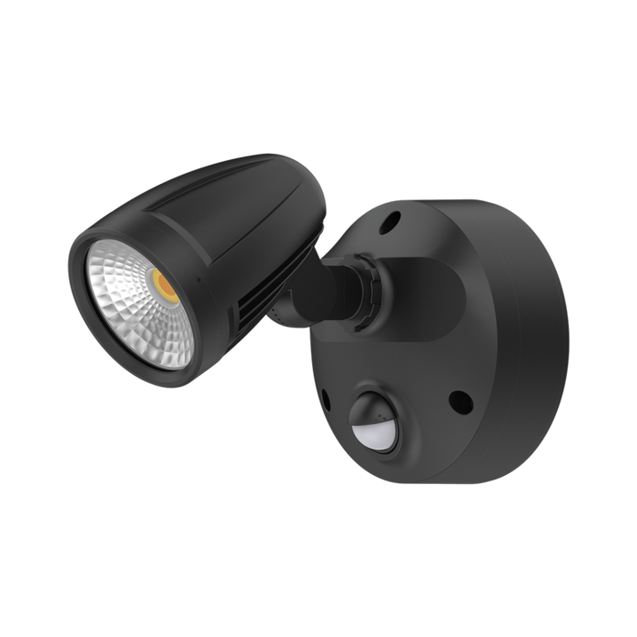 Buy Security Wall Lights Australia MURO LED Spotlight With Sensor 16W Black 3CCT - 25082