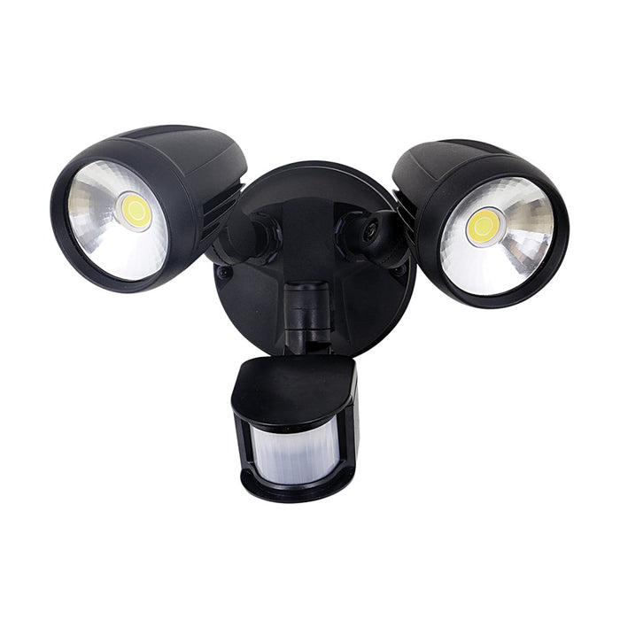 Buy Security Wall Lights Australia Muro Security Wall 2 Lights 30W Black Aluminium 3CCT - 25062