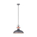 Buy Pendant Lights Australia NARVIK Grey Dome With Copper Highlight 1 Light Pendant - NARVIK3