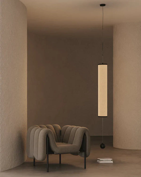 Nooi Linear Pendant Light Black Marble & Cream - ARO.C1276/L