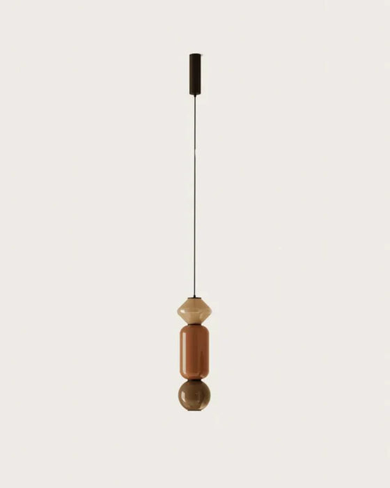 Papi LED Pendant Light 5W 2700K Nude, Copper & Vintage Brown - ARO.C1233/NEG/1/TBC