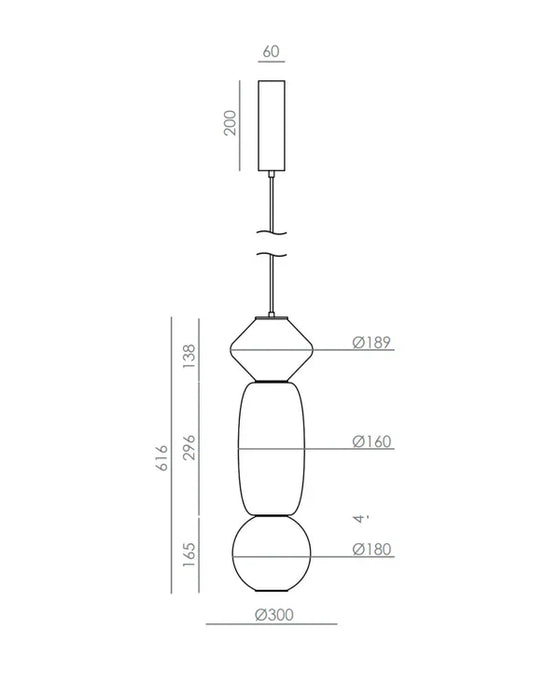 Papi LED Pendant Light 5W 2700K Nude, Copper & Vintage Brown - ARO.C1233/NEG/1/TBC