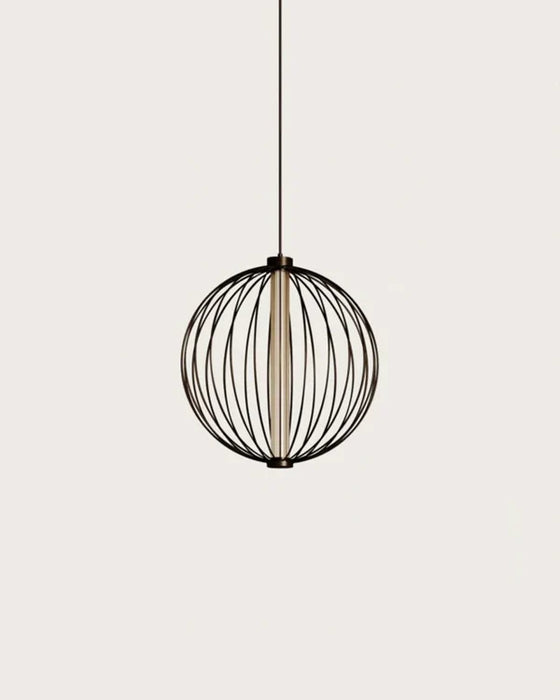 Pepo LED Round Pendant Light 15W 2700k Matte Black or Matte Brass