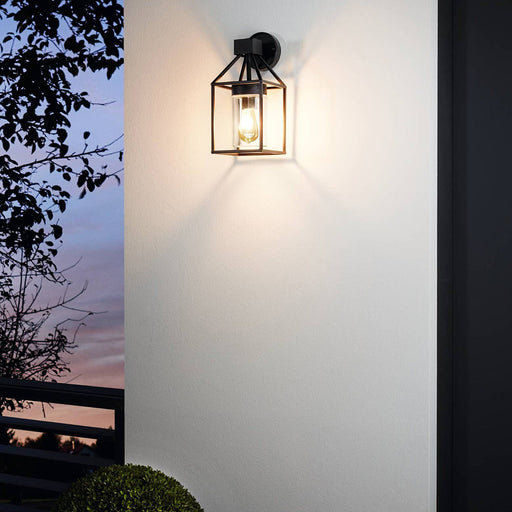 Buy Outdoor Wall Lanterns Australia Trecate Wall Light Black - 97296