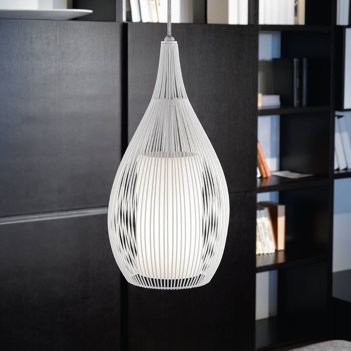 Buy Pendant Lights Australia Razoni 1 Light Pendant White 190mm - 92251