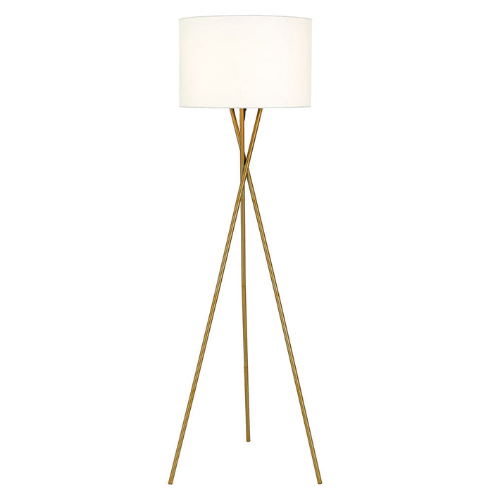 Buy Floor Lamps Australia Denise 1 Light Floor Lamp Antique Gold & Ivory - DENISE FL-AGIV