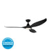 Buy DC Ceiling Fans With Light Australia Noosa 60" DC Fan ABS Light Matt Black - 202972