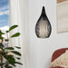 Buy Pendant Lights Australia Razoni 1 Light Pendant White & Black 190mm - 92252