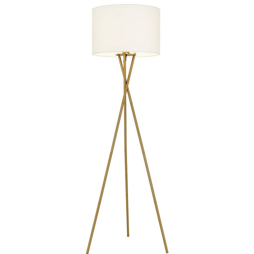 Buy Floor Lamps Australia Denise 1 Light Floor Lamp Antique Gold & Ivory - DENISE FL-AGIV