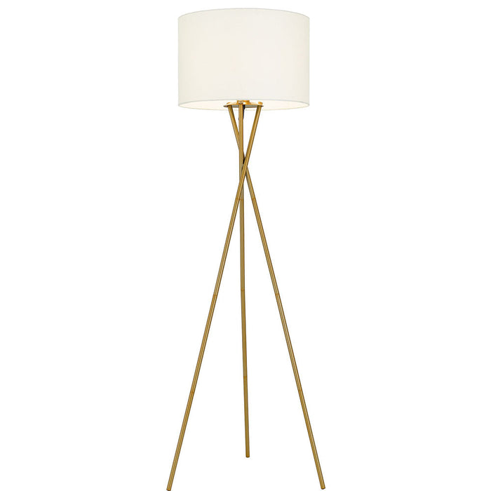 Buy Floor Lamps Australia Denise 1 Light Floor Lamp Antique Gold & Ivory - DENISE FL-AGIV