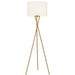 Buy Floor Lamps Australia Denise 1 Light Floor Lamp Antique Gold & Ivory - DENISE FL-AGIV