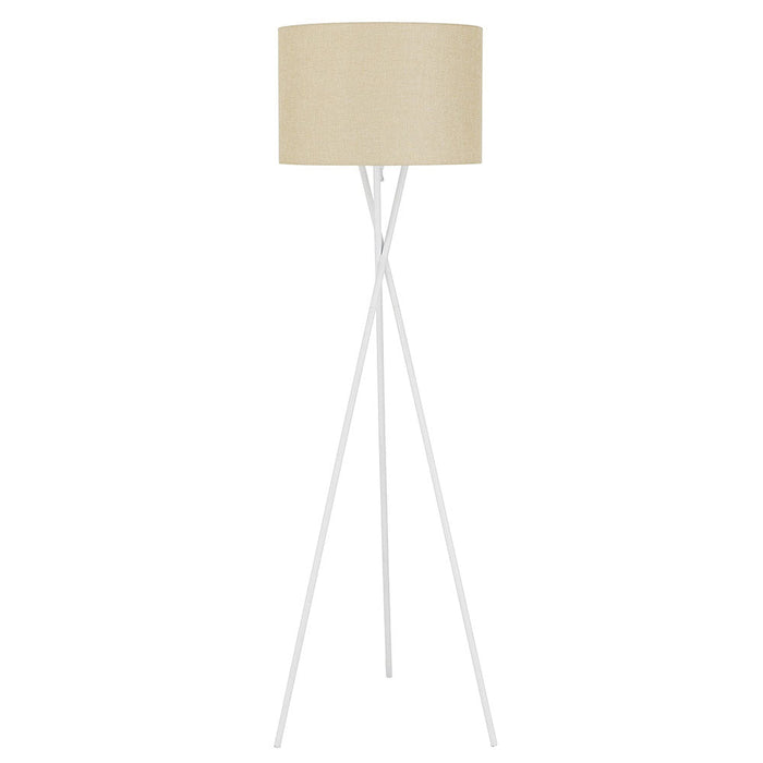 Buy Floor Lamps Australia Denise 1 Light Floor Lamp White & Wheat - DENISE FL-WHWT
